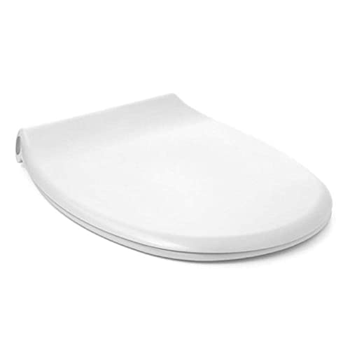 TATAY Tapa WC Universal Polo, de Termoplástico, Forma Ovalada, Fabricado en España, Blanco, Medidas 46 x 35.5 cm