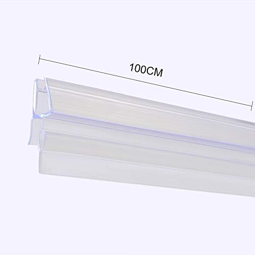 Goldge Junta para mampara de ducha | Junta de goma de repuesto Fabricado en PVC Duro y PVC Suave Ajustable Usar a el Cristal de 6 mm