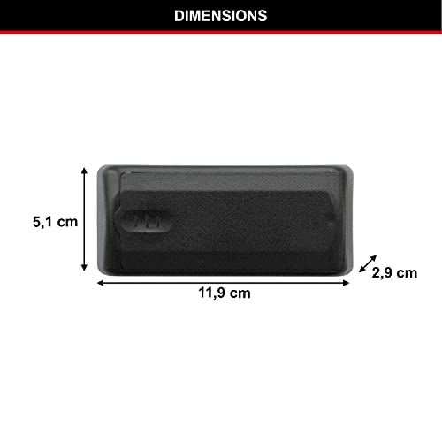 Master Lock 207Eurd Caja Magnética para Llaves - Esconder las Llaves del Auto, Negro, 11,9 x 5.1 x 2.9 cm