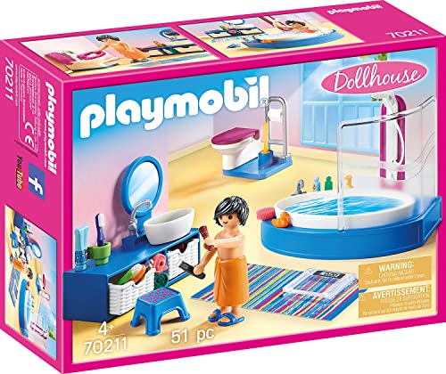 PLAYMOBIL Dollhouse 70210 Baño, A Partir de 4 años