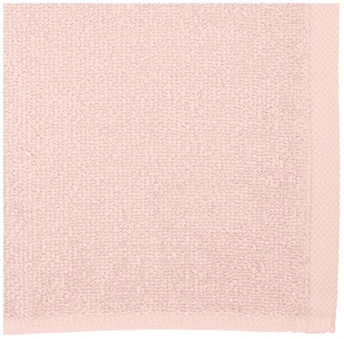 Amazon Basics Paños de algodón Toallita, 24 unidades, Rosa claro, 30 x 30.48 cm